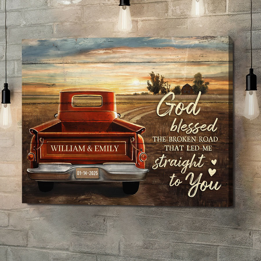 Personalized Valentine’s Day Gifts for Him | Valentine Canvas Print