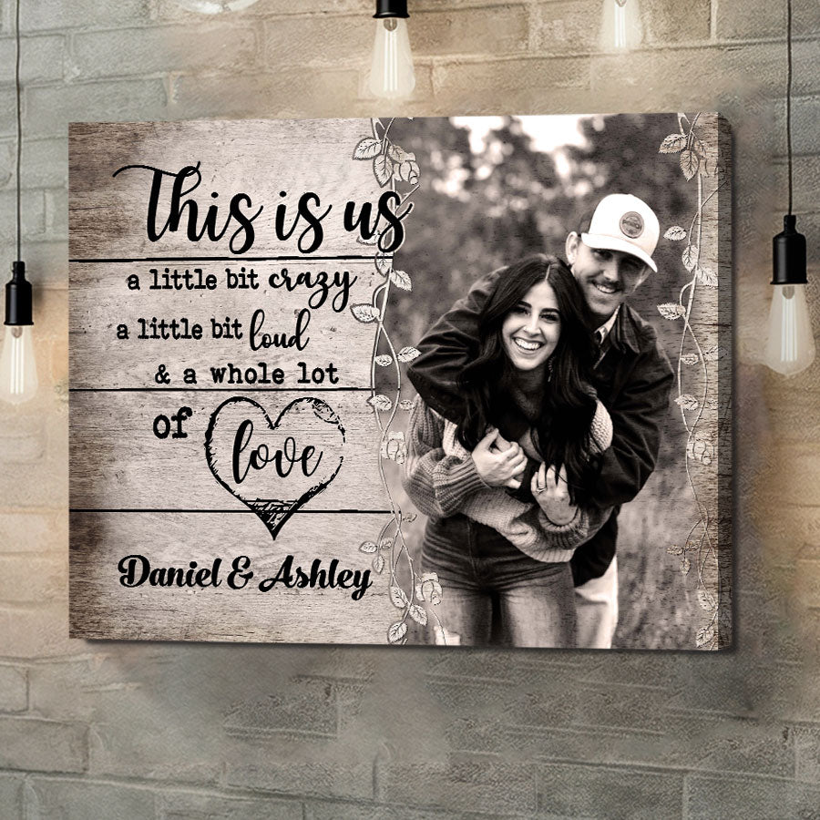 Personalized Valentine’s Day Gifts for Him | Custom Canvas Print