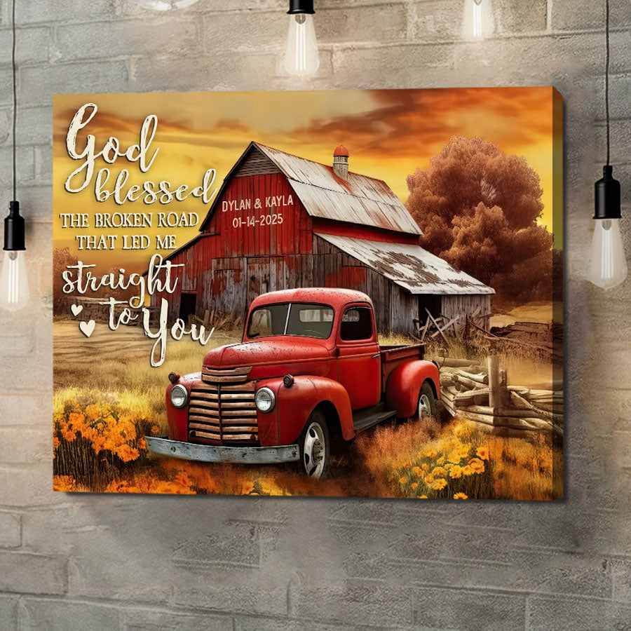 Personalized Valentine’s Day Gifts for Him | Valentine Custom Canvas Print
