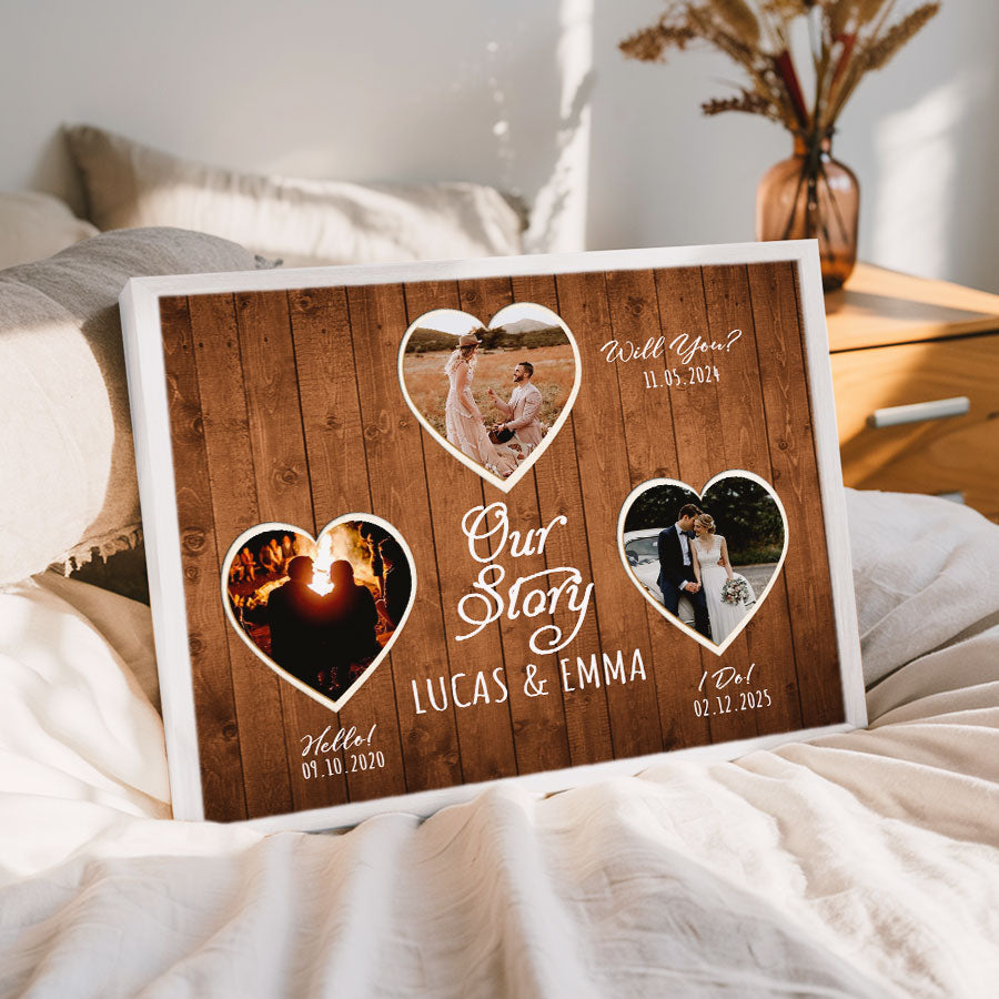 Personalized Valentine’s Day Gifts for Him | Valentines Day Canvas