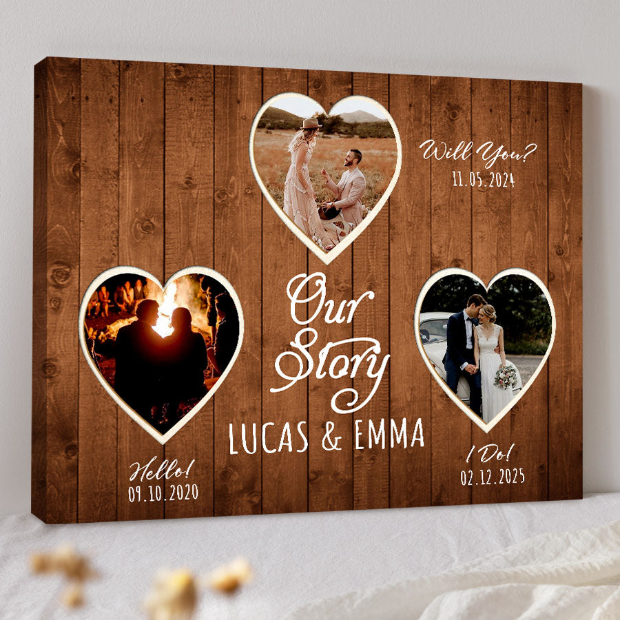 Personalized Valentine’s Day Gifts for Him | Valentines Day Canvas