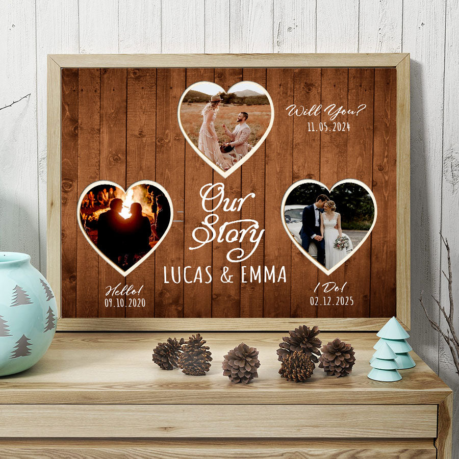 Personalized Valentine’s Day Gifts for Him | Valentines Day Canvas