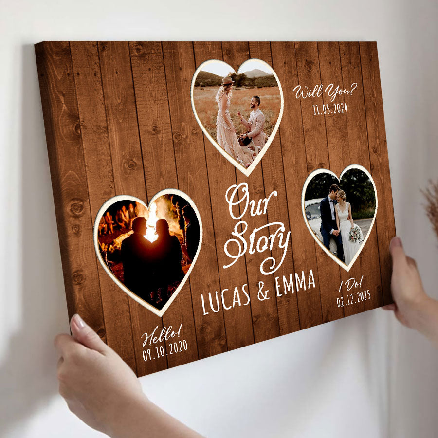Personalized Valentine’s Day Gifts for Him | Valentines Day Canvas