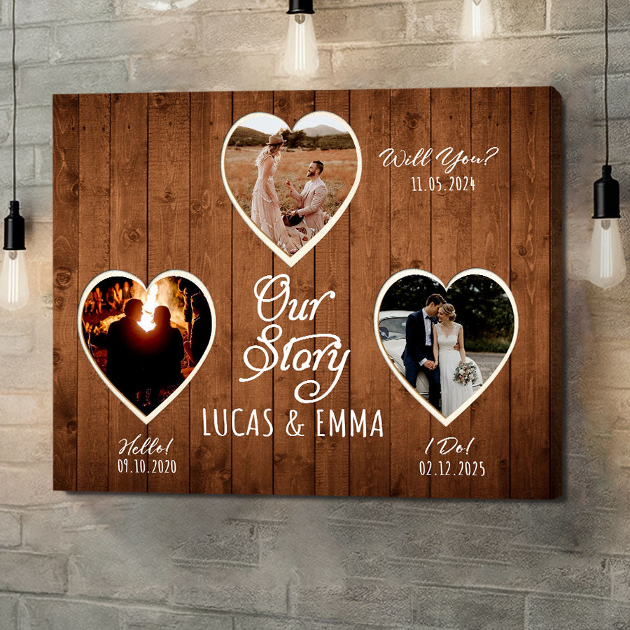 Personalized Valentine’s Day Gifts for Him | Valentines Day Canvas