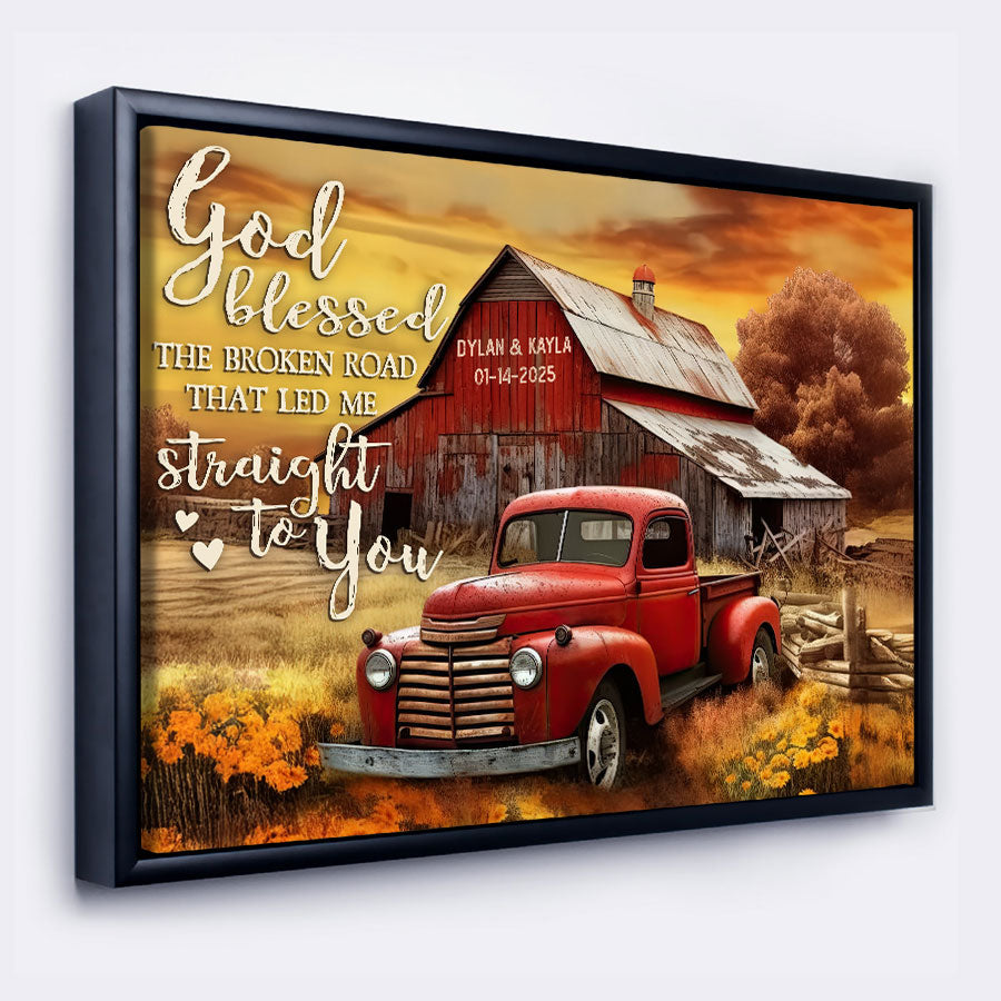 Personalized Valentine’s Day Gifts for Him | Valentine Custom Canvas Print
