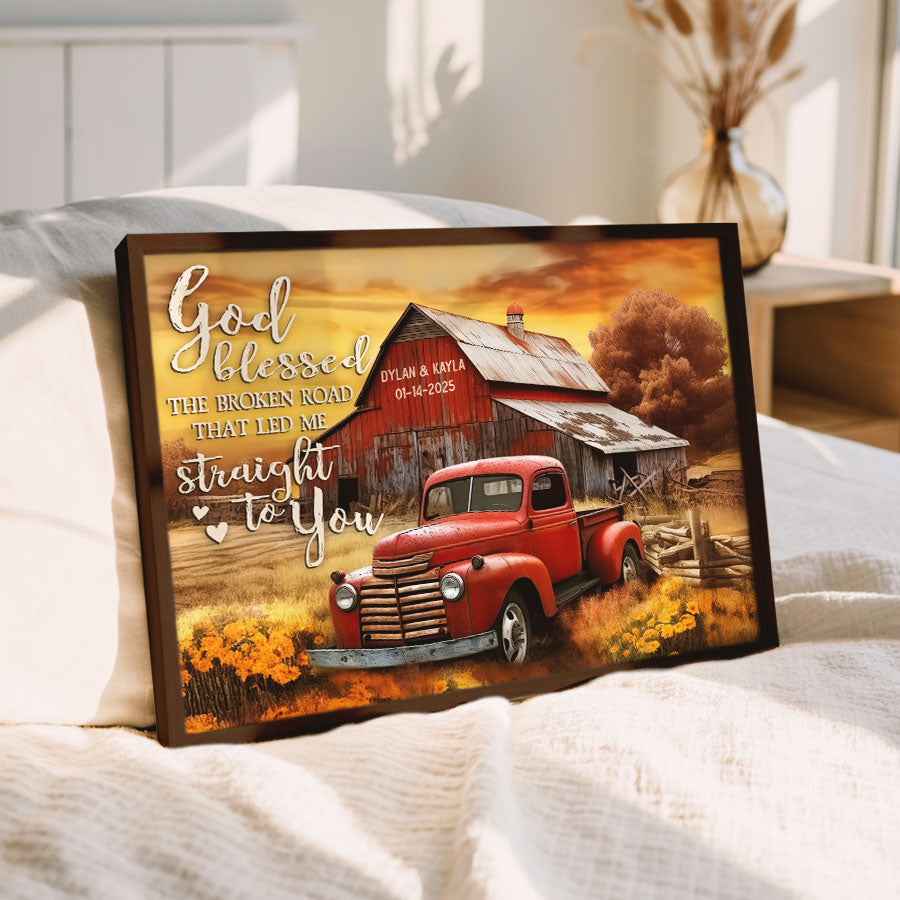 Personalized Valentine’s Day Gifts for Him | Valentine Custom Canvas Print