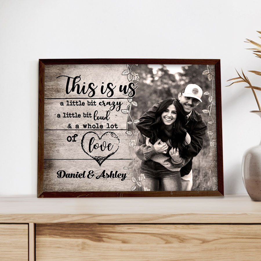 Personalized Valentine’s Day Gifts for Him | Custom Canvas Print