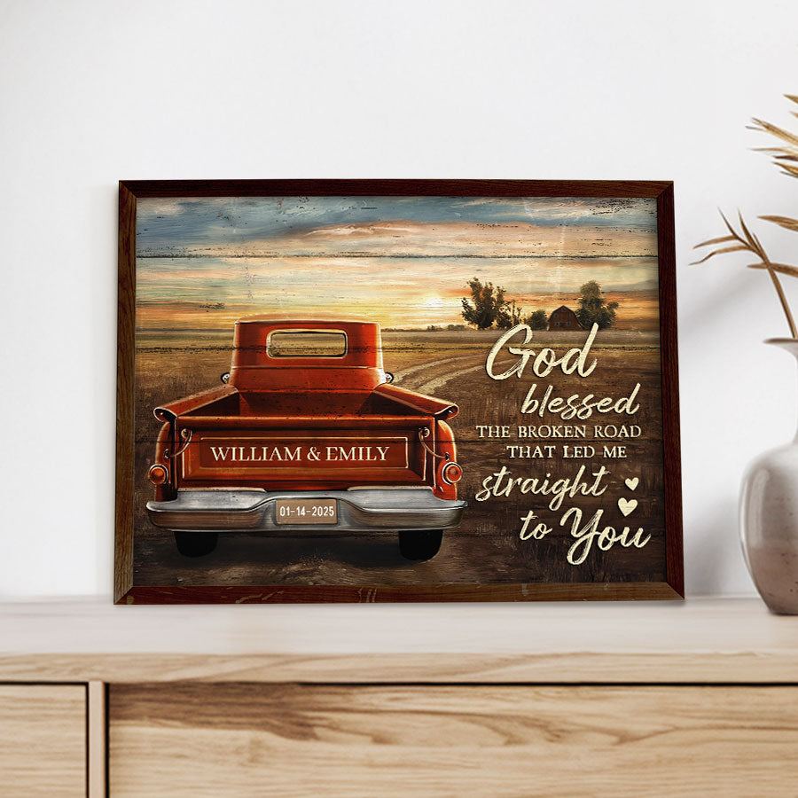 Personalized Valentine’s Day Gifts for Him | Valentine Canvas Print
