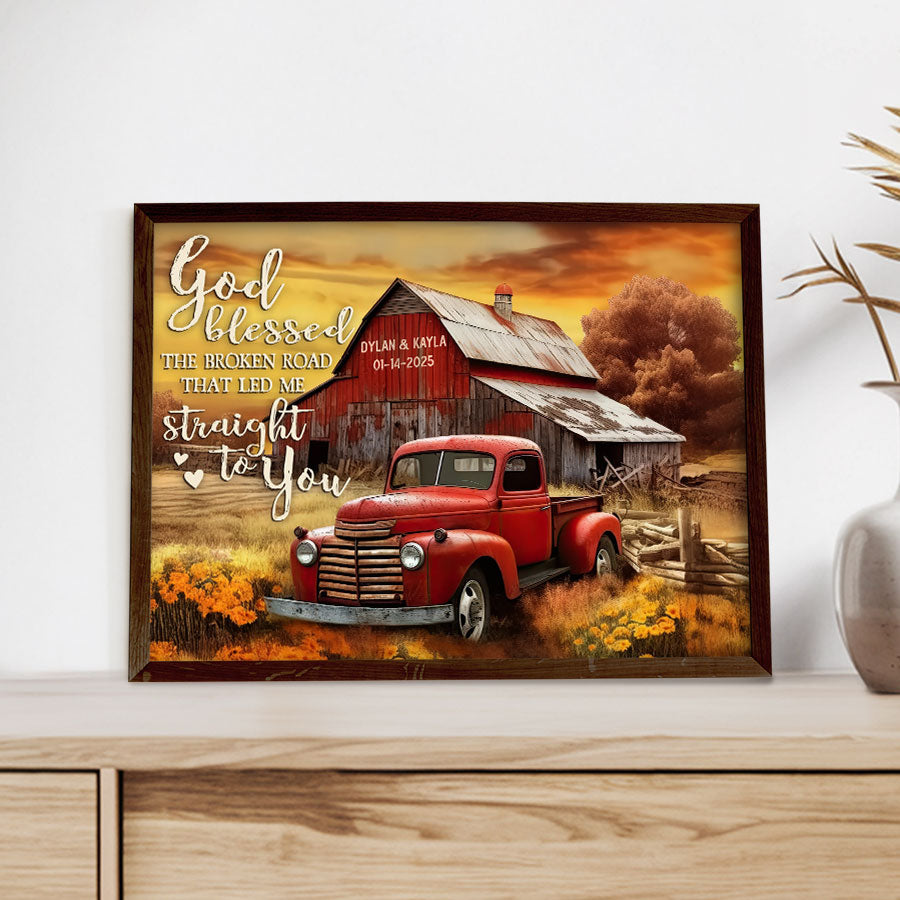 Personalized Valentine’s Day Gifts for Him | Valentine Custom Canvas Print