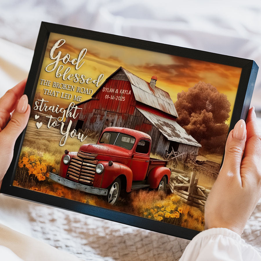 Personalized Valentine’s Day Gifts for Him | Valentine Custom Canvas Print