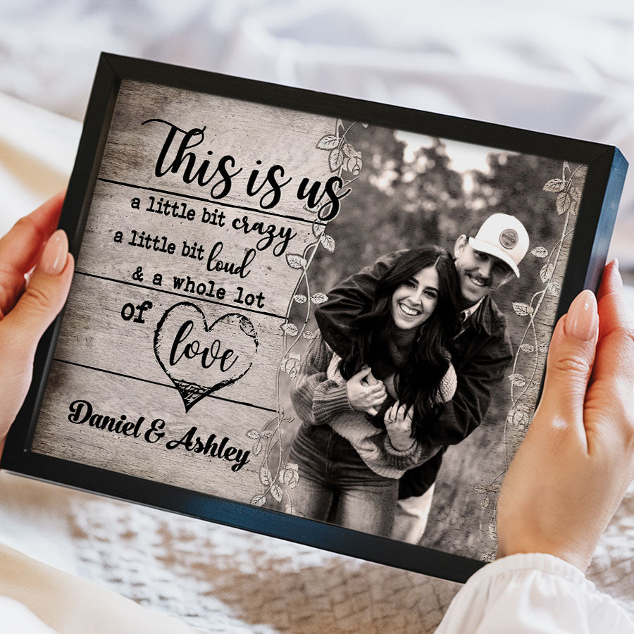 Personalized Valentine’s Day Gifts for Him | Custom Canvas Print