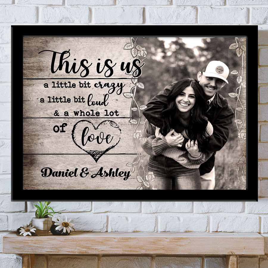 Personalized Valentine’s Day Gifts for Him | Custom Canvas Print