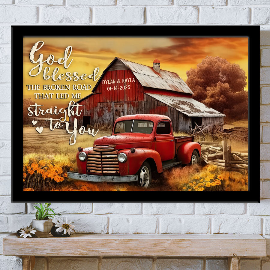 Personalized Valentine’s Day Gifts for Him | Valentine Custom Canvas Print