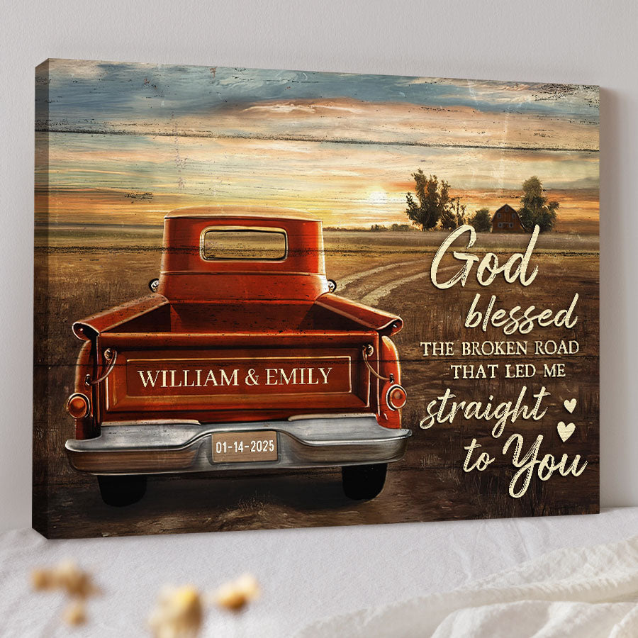 Personalized Valentine’s Day Gifts for Him | Valentine Canvas Print