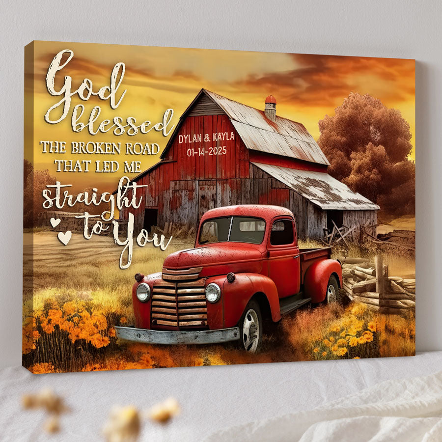 Personalized Valentine’s Day Gifts for Him | Valentine Custom Canvas Print