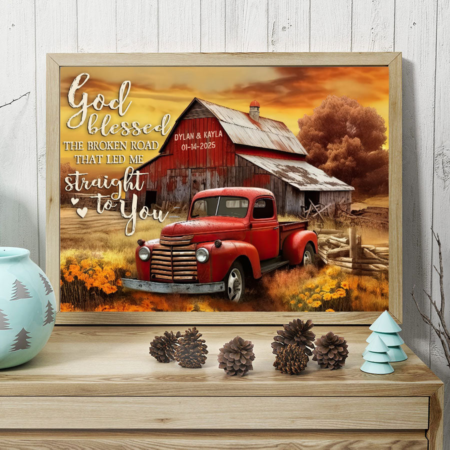 Personalized Valentine’s Day Gifts for Him | Valentine Custom Canvas Print