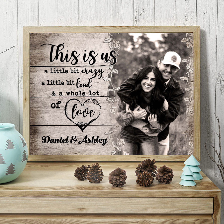 Personalized Valentine’s Day Gifts for Him | Custom Canvas Print