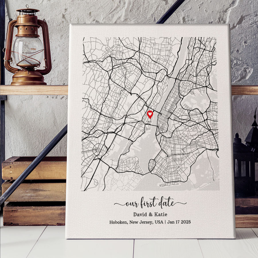 Personalized Valentine’s Day Gifts for Husband | Custom Map Prints