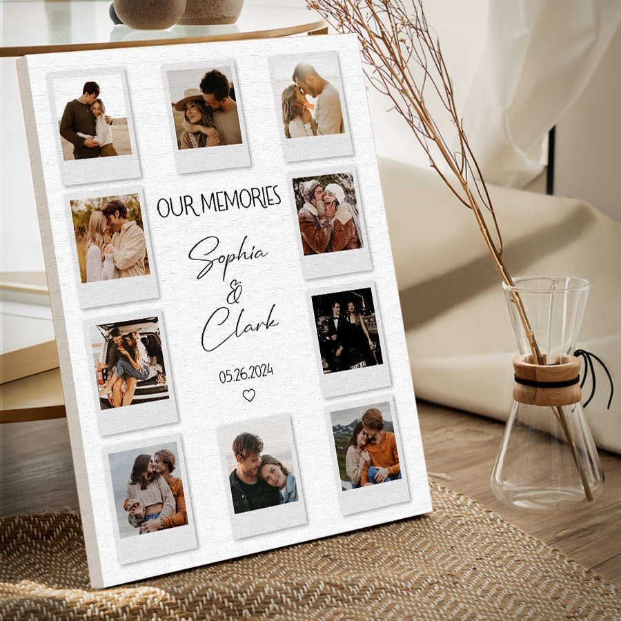 Personalized Valentine’s Day Gifts for Husband | Custom Canvas Print