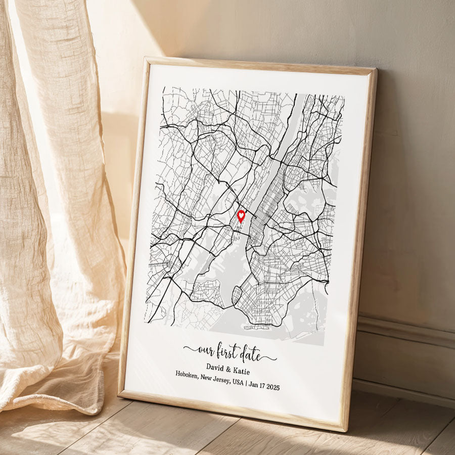 Personalized Valentine’s Day Gifts for Husband | Custom Map Prints