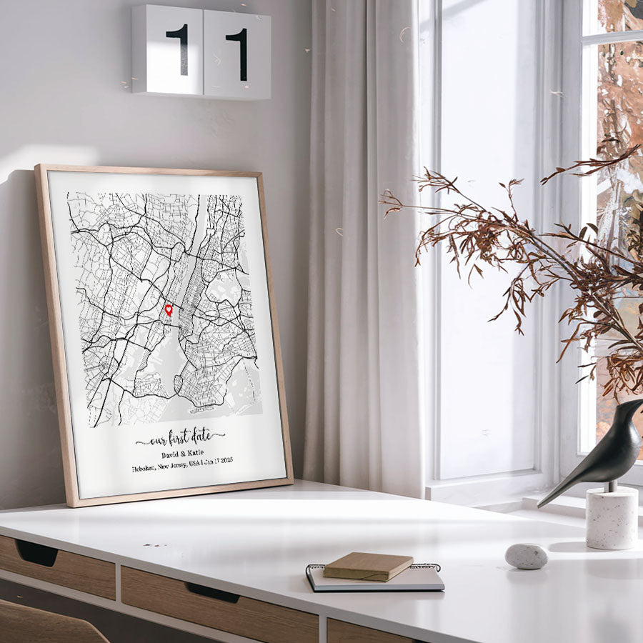 Personalized Valentine’s Day Gifts for Husband | Custom Map Prints