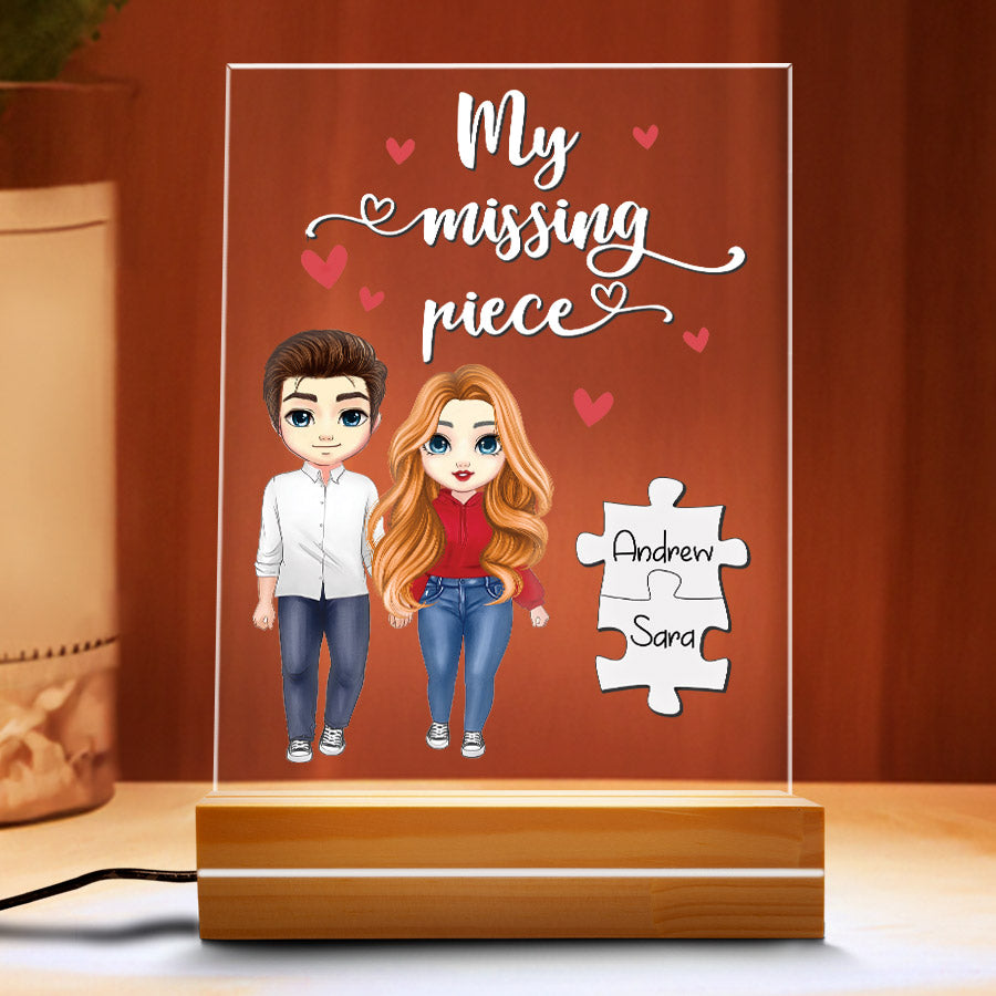 Personalized Valentine’s Gifts for Him | Custom Shape Acrylic Plaque