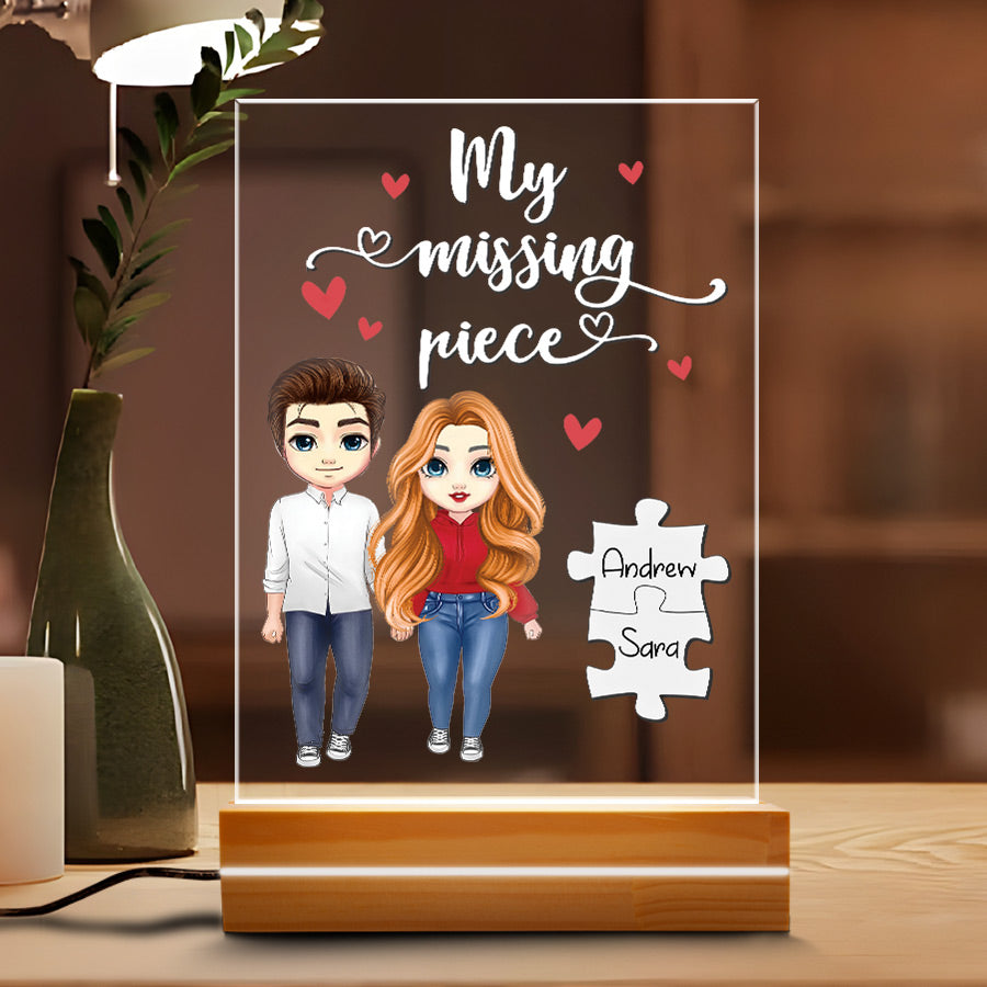 Personalized Valentine’s Gifts for Him | Custom Shape Acrylic Plaque