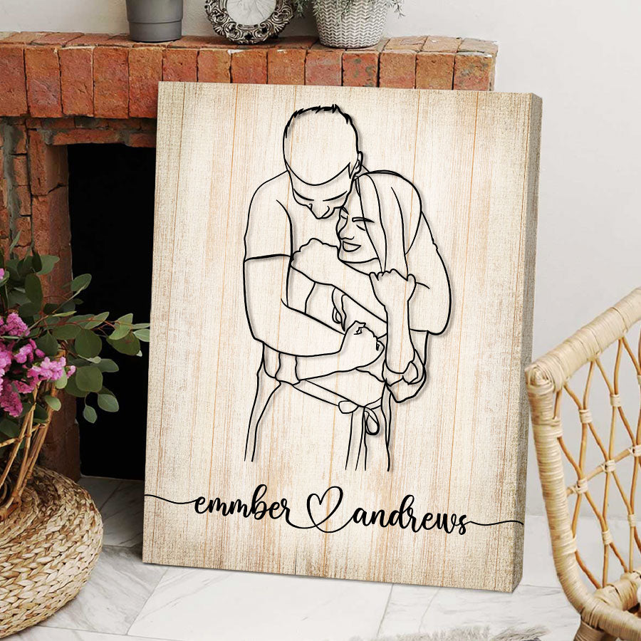 Personalized Valentines Day Gifts for Boyfriend | Canvas Photo Prints Custom