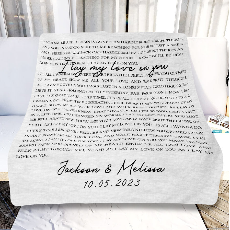 Personalized Valentines Day Gifts for Him | Custom Blanket