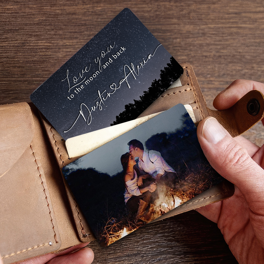 Personalized Valentines Day Gifts for Him | Custom Photo Wallet Insert Card