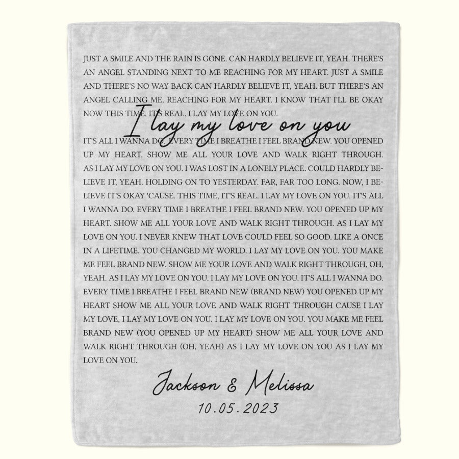 Personalized Valentines Day Gifts for Him | Custom Blanket