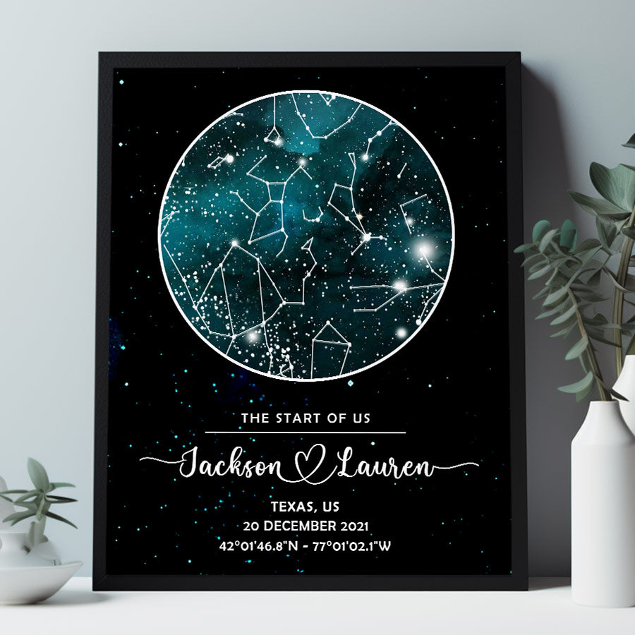 Personalized Valentines Day Gifts | Personalized Valentines Gifts for Husband | Couples Canvas Painting