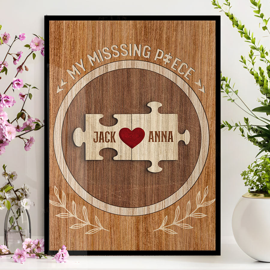 Personalized Valentines Day Gifts | Personalized Valentines Day Gifts for Him | Couple Canvas