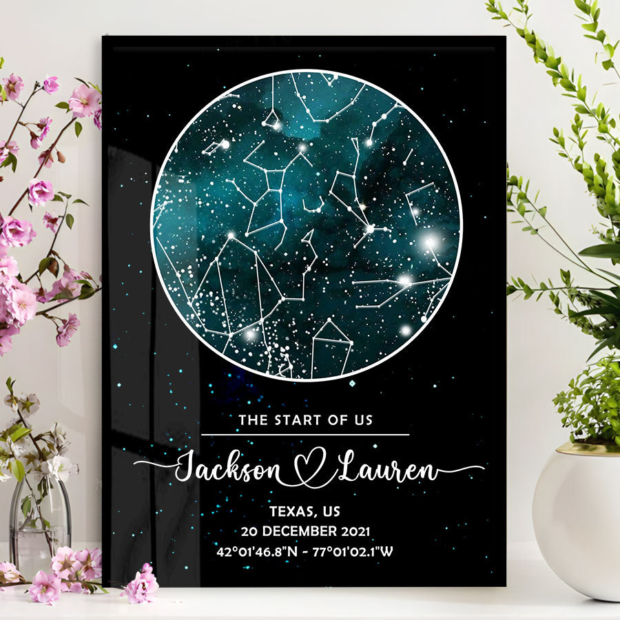 Personalized Valentines Day Gifts | Personalized Valentines Gifts for Husband | Couples Canvas Painting