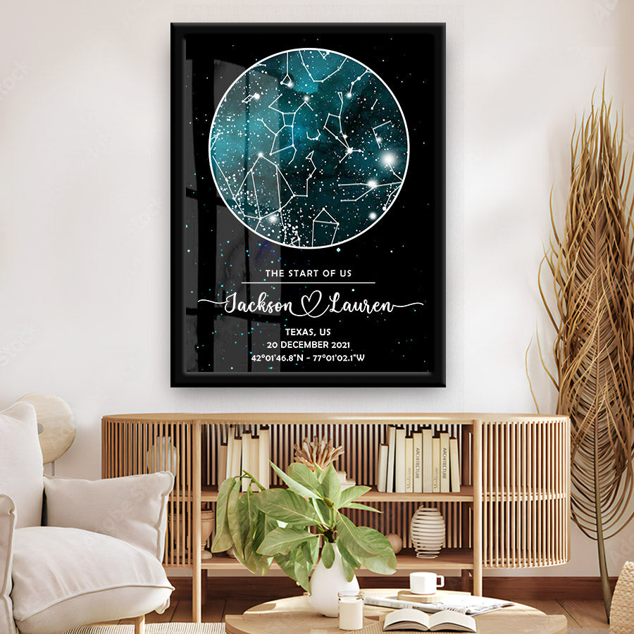 Personalized Valentines Day Gifts | Personalized Valentines Gifts for Husband | Couples Canvas Painting