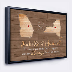 Personalized Valentines Gift For Boyfriend | Map Valentine's Day