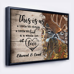 Personalized Valentines Gift For Boyfriend | Custom Canvas Wall Art