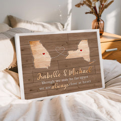 Personalized Valentines Gift For Boyfriend | Map Valentine's Day