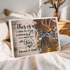 Personalized Valentines Gift For Boyfriend | Custom Canvas Wall Art