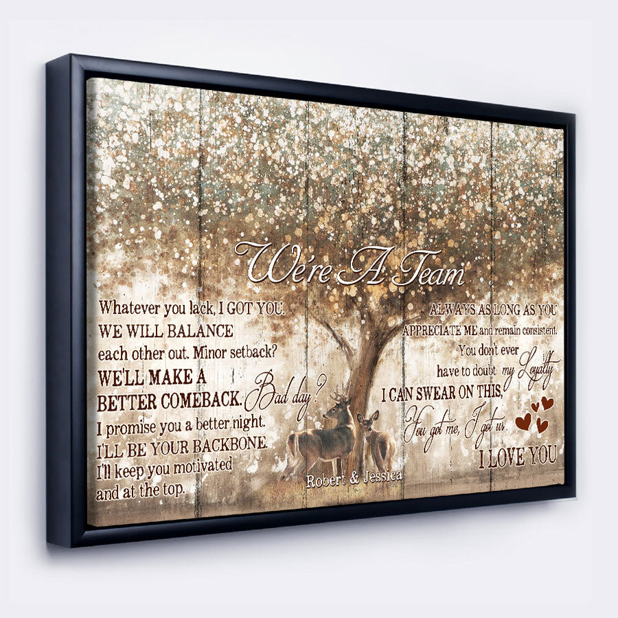 Personalized Valentines Gift for Him | Valentine Canvas Print