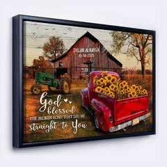 Personalized Valentines Gift for Him | Valentines Day Canvas