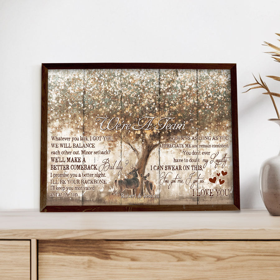 Personalized Valentines Gift for Him | Valentine Canvas Print