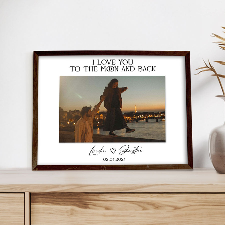 Personalized Valentines Gift for Him | Valentine Custom Canvas Print