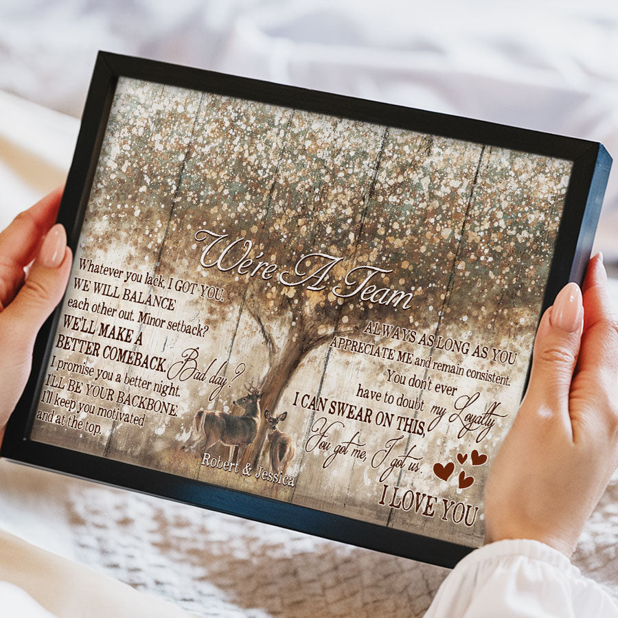 Personalized Valentines Gift for Him | Valentine Canvas Print