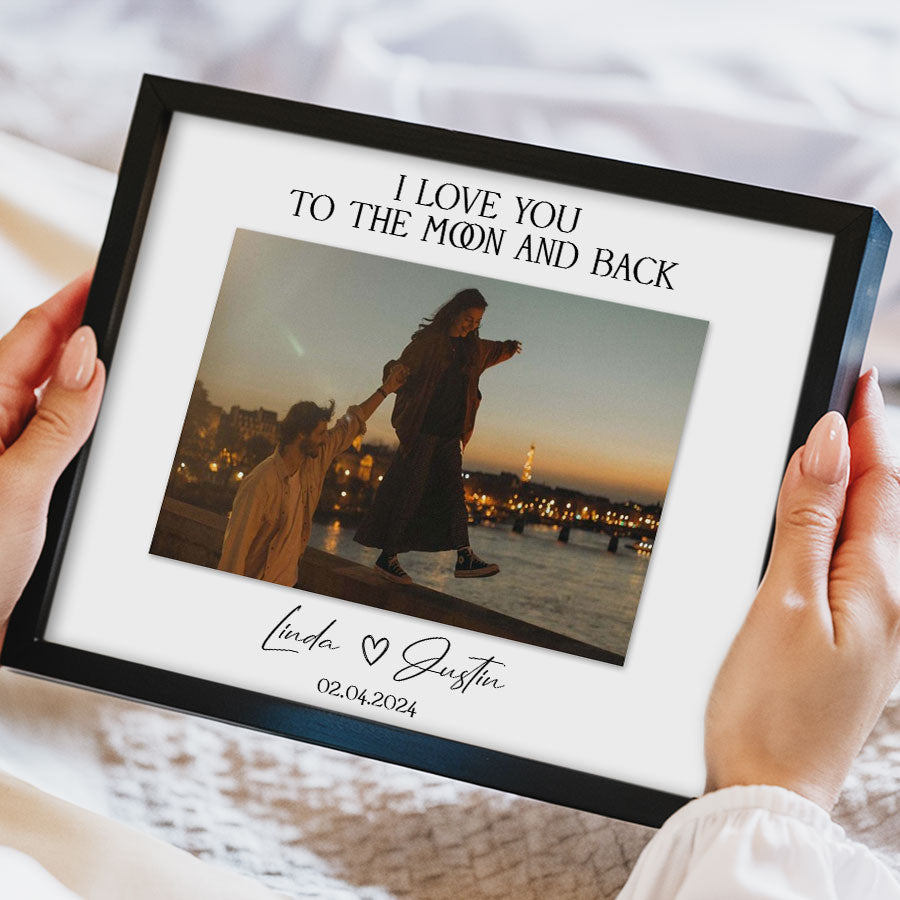 Personalized Valentines Gift for Him | Valentine Custom Canvas Print