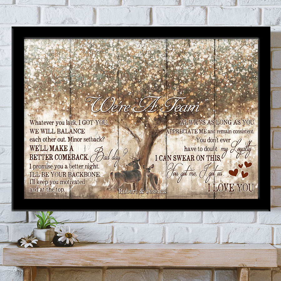 Personalized Valentines Gift for Him | Valentine Canvas Print