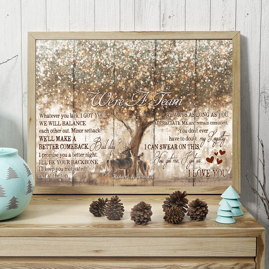 Personalized Valentines Gift for Him | Valentine Canvas Print