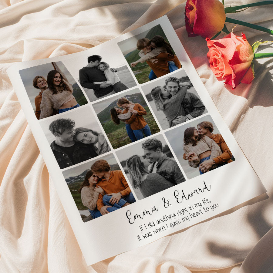 Personalized Valentines Gift for Husband | Valentine Canvas Art Print