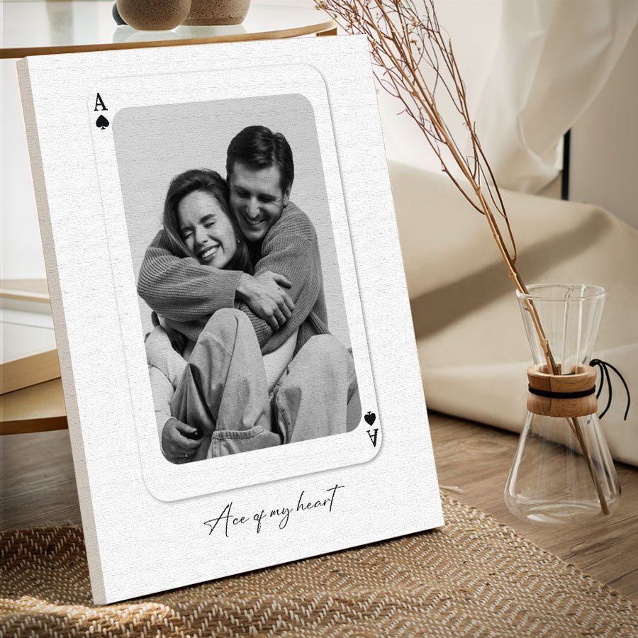 Personalized Valentines Gift for Husband | Custom Canvas Wall Art