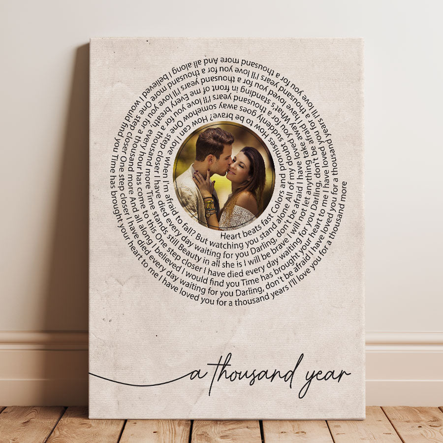 Personalized Valentines Gift for Husband | Valentine Canvas Art